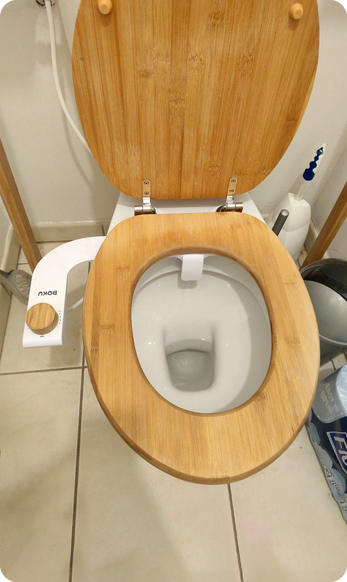 MLLIKE Bidet Toilette WC Bamboo - Bidet Portable pour WC - Marque française  - WC japonais Bidet WC - Jet Toilette WC - Cuvette Japonaise Pulvérisateur  Bidet Non Électrique : : Bricolage